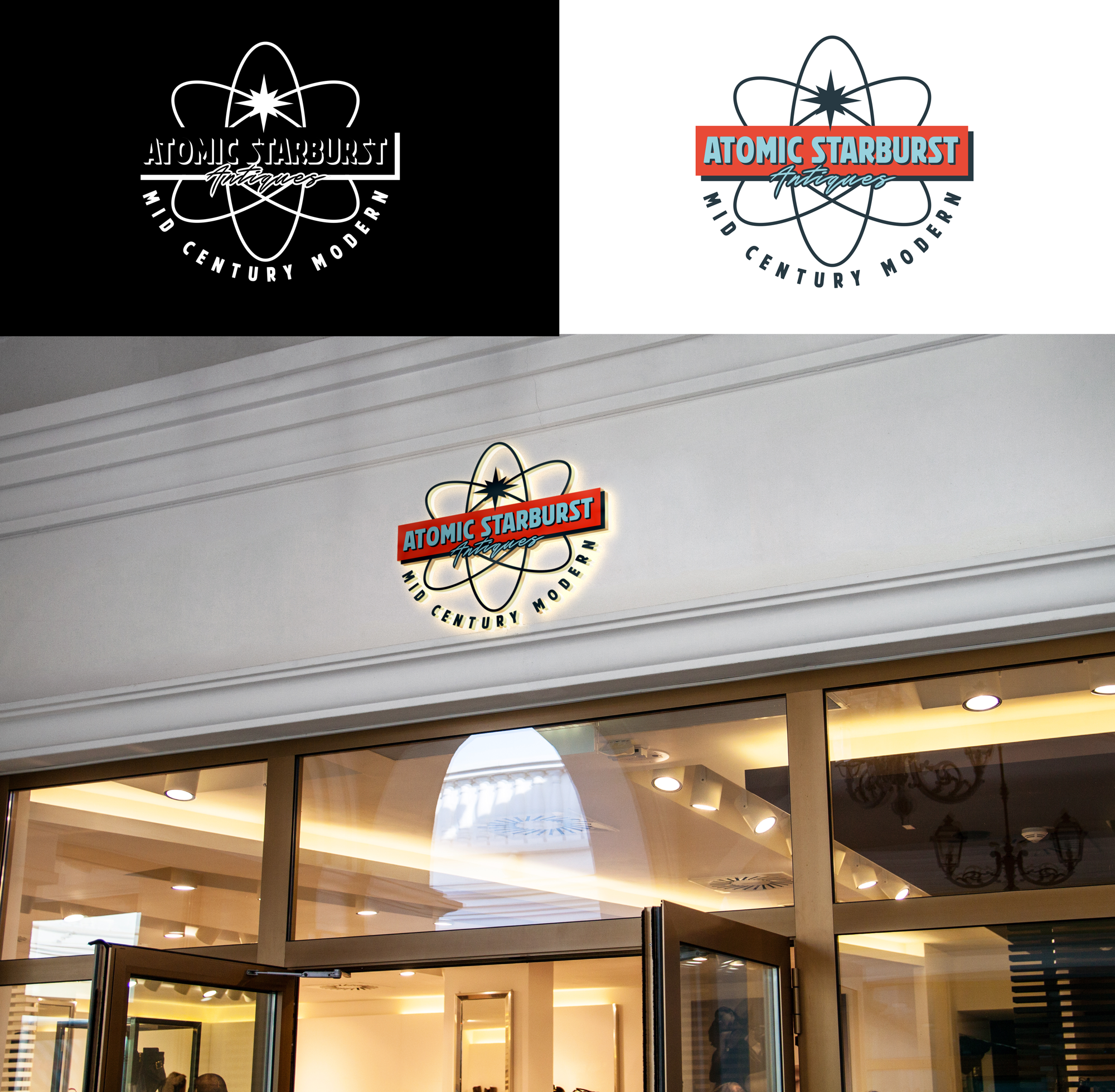 Logo Design by RA-bica for Atomic Starburst Antiques LLC | Design #32999454