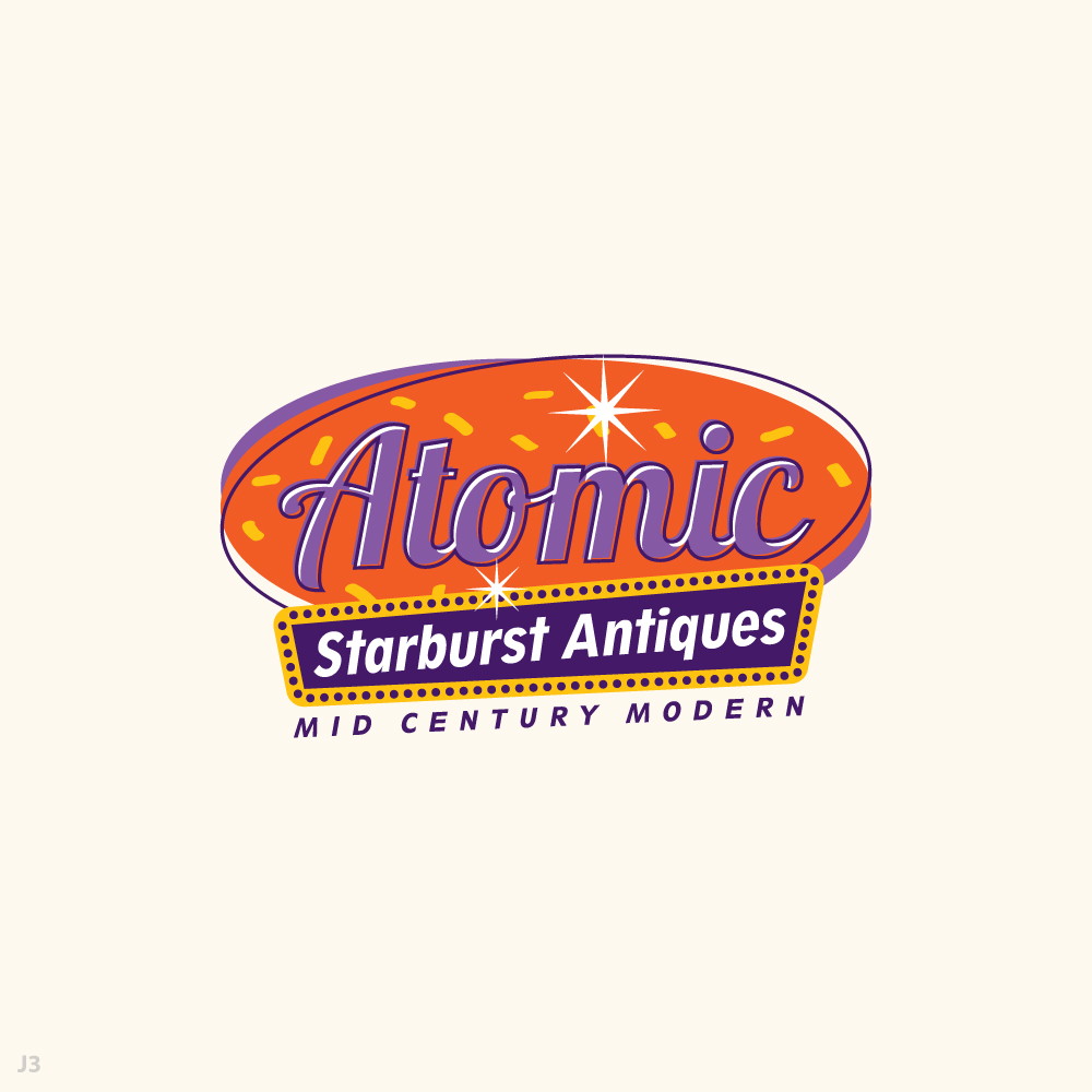 Logo Design by Sujit Banerjee for Atomic Starburst Antiques LLC | Design #32993650