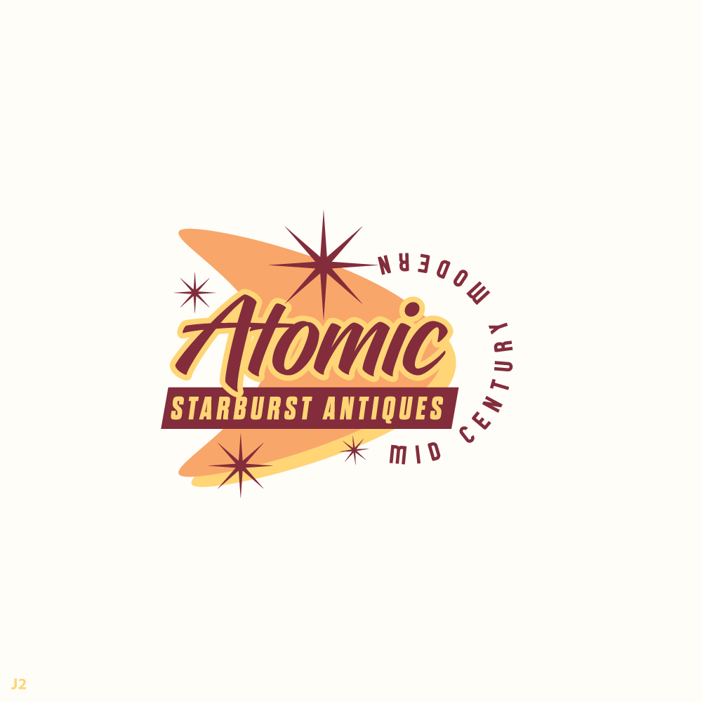 Logo Design by Sujit Banerjee for Atomic Starburst Antiques LLC | Design #32993653