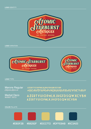 Logo-Design von momo für Atomic Starburst Antiques LLC | Design: #33023608