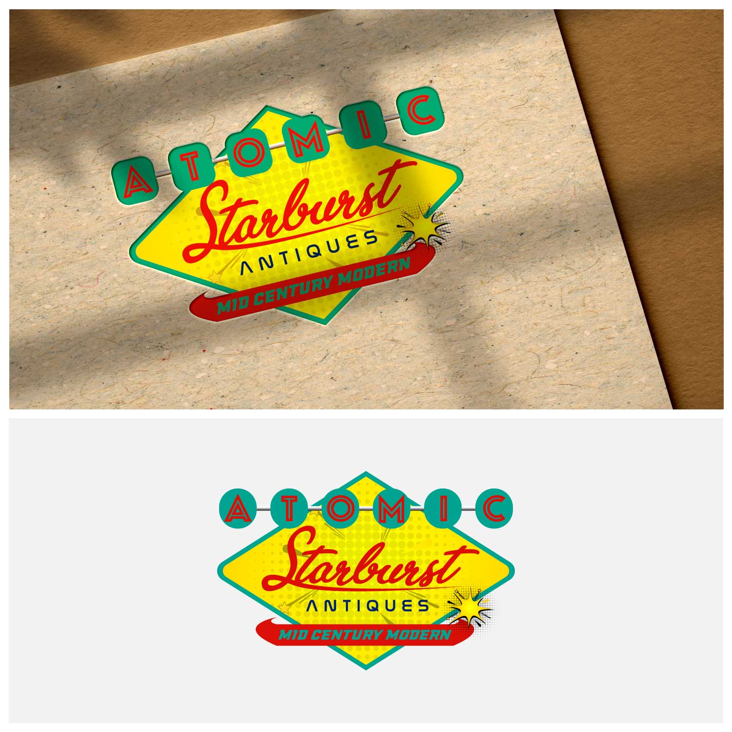Logo-Design von Mega House für Atomic Starburst Antiques LLC | Design #33001284