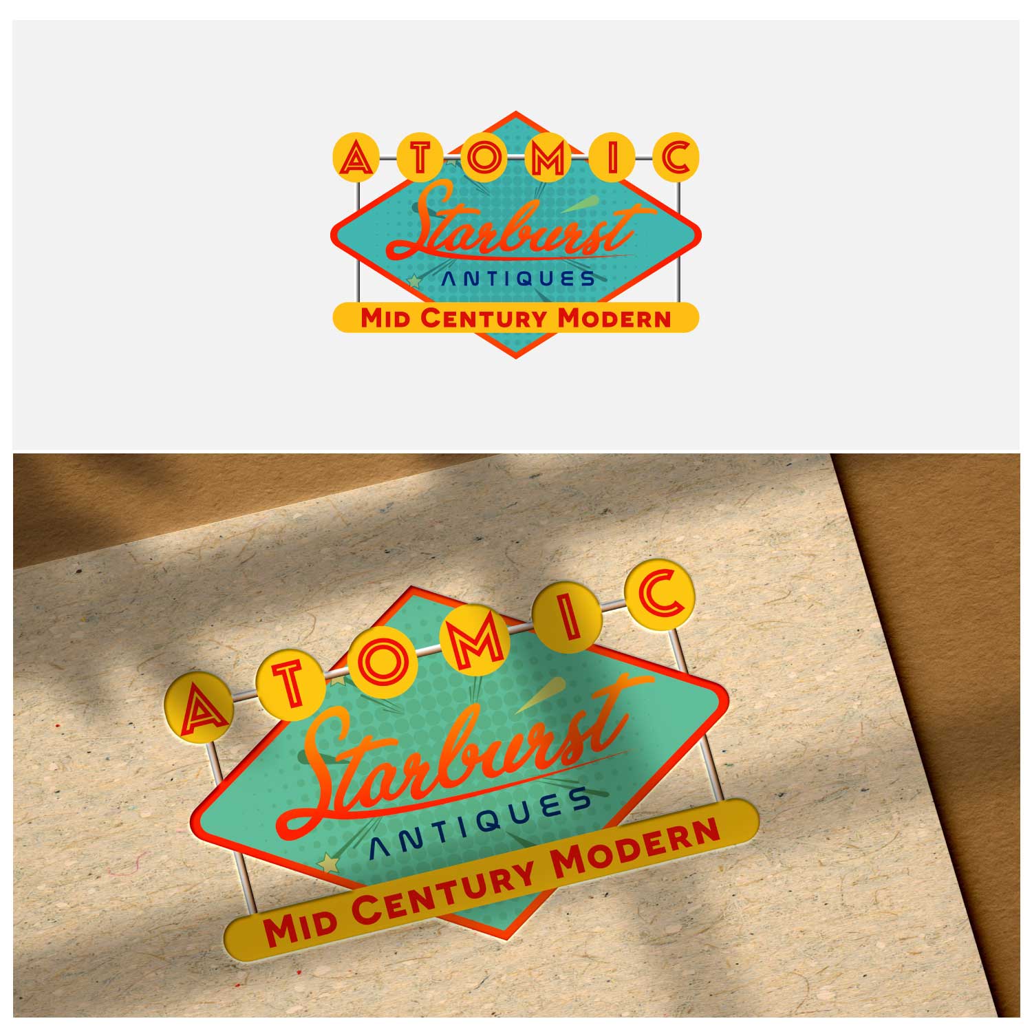 Logo-Design von Mega House für Atomic Starburst Antiques LLC | Design #33001421