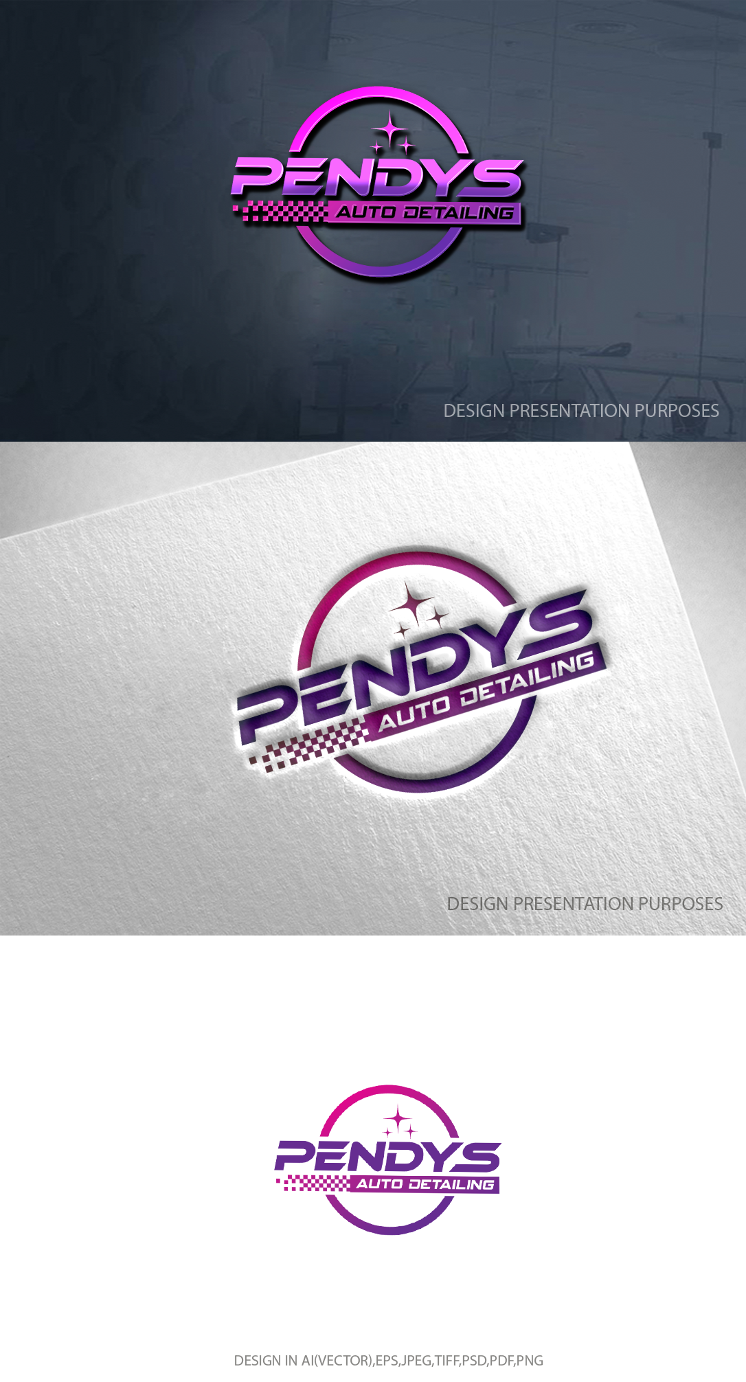 Logo Design by zebronicgraphic for Pendys Auto Detailing PTY LIMITED | Design #33022358