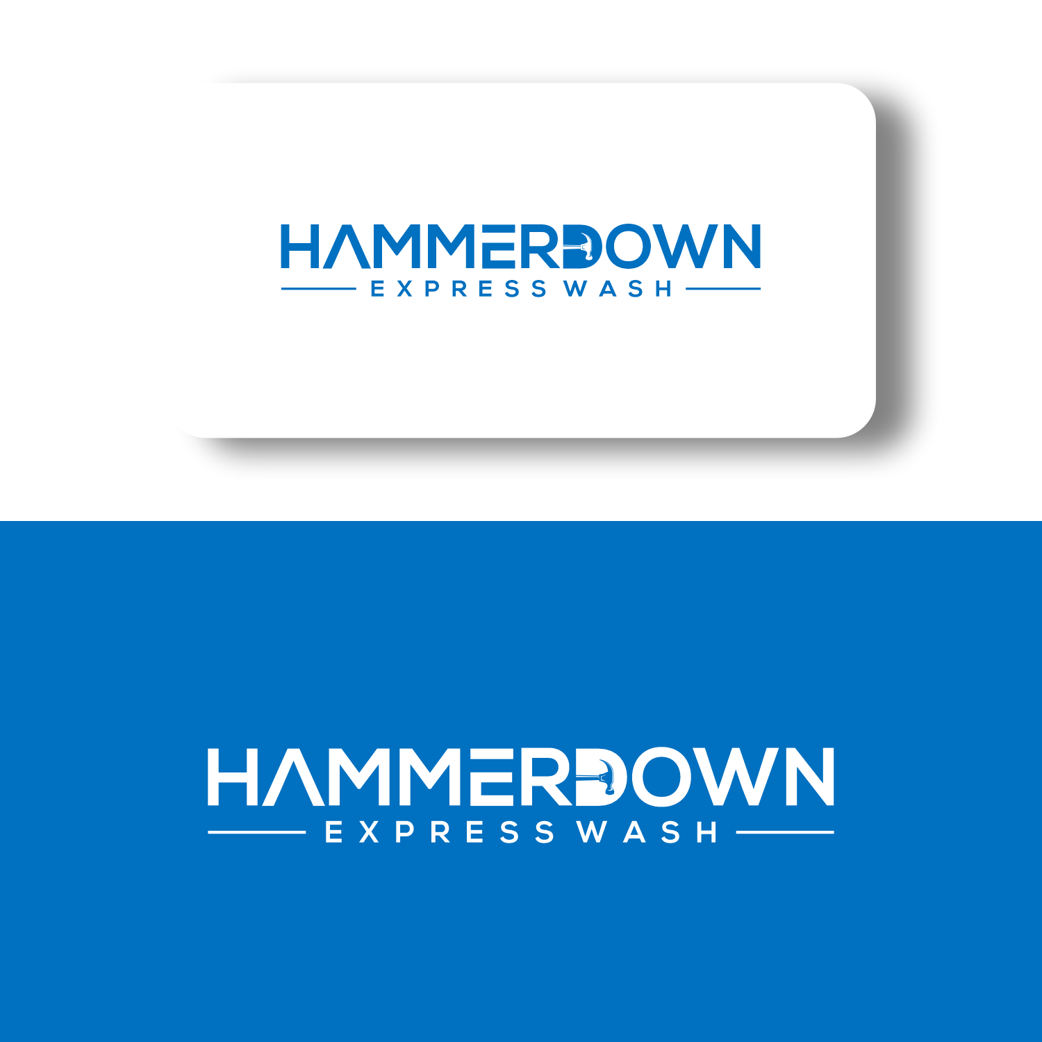 Logo Design by cah awu for Hammerdown Express Wash  | Design #32990018