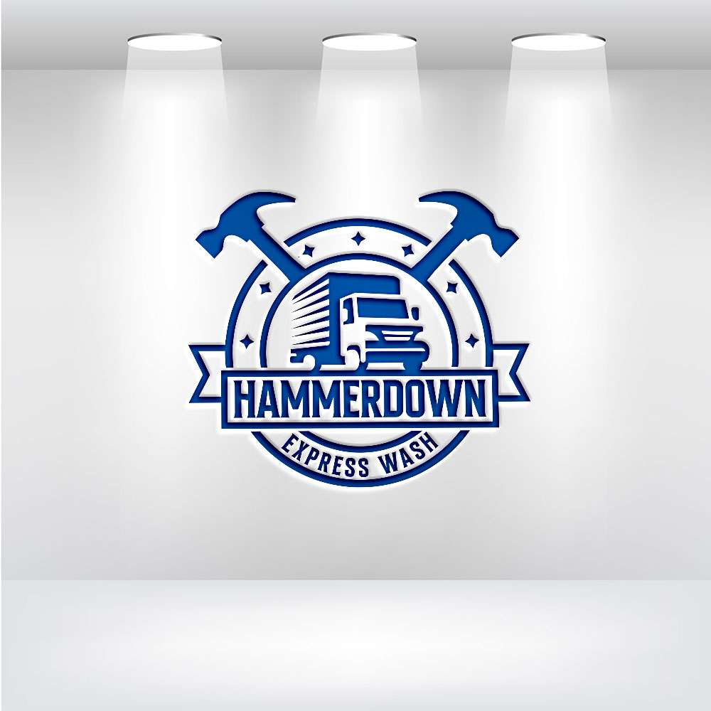 Logo-Design von Ahnaf Labib für Hammerdown Express Wash  | Design #33007214