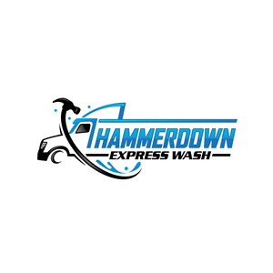 Logo Design by Krold IT Solutions for Hammerdown Express Wash  | Design: #32995177