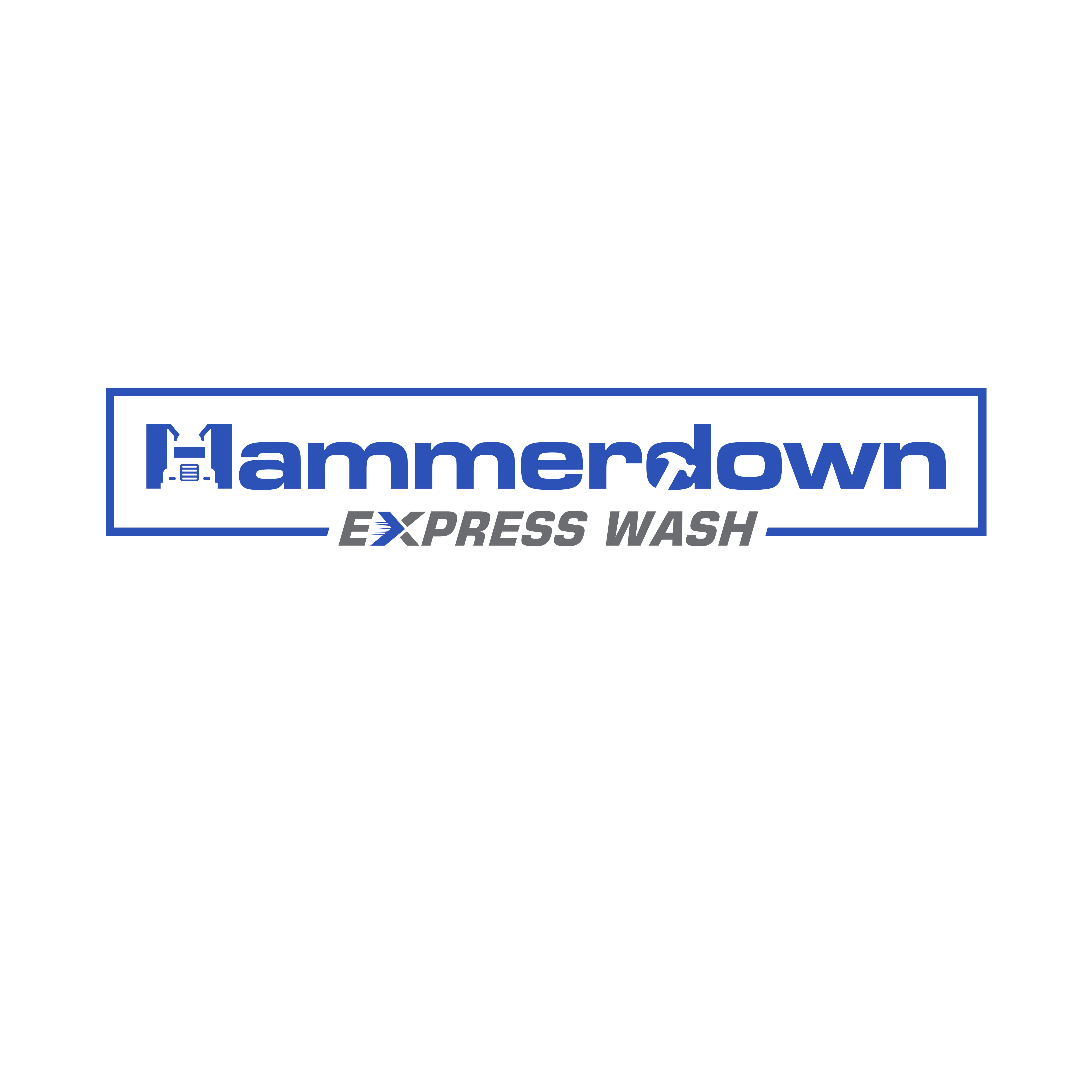 Logo Design by Mahera23 for Hammerdown Express Wash  | Design: #33019334