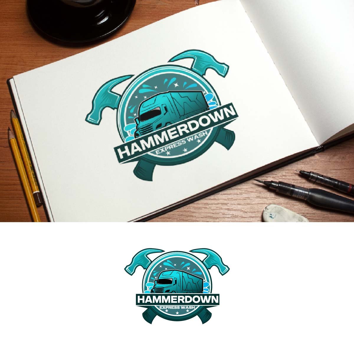 Design de Logo par fly  design pour Hammerdown Express Wash  | Design #32993691