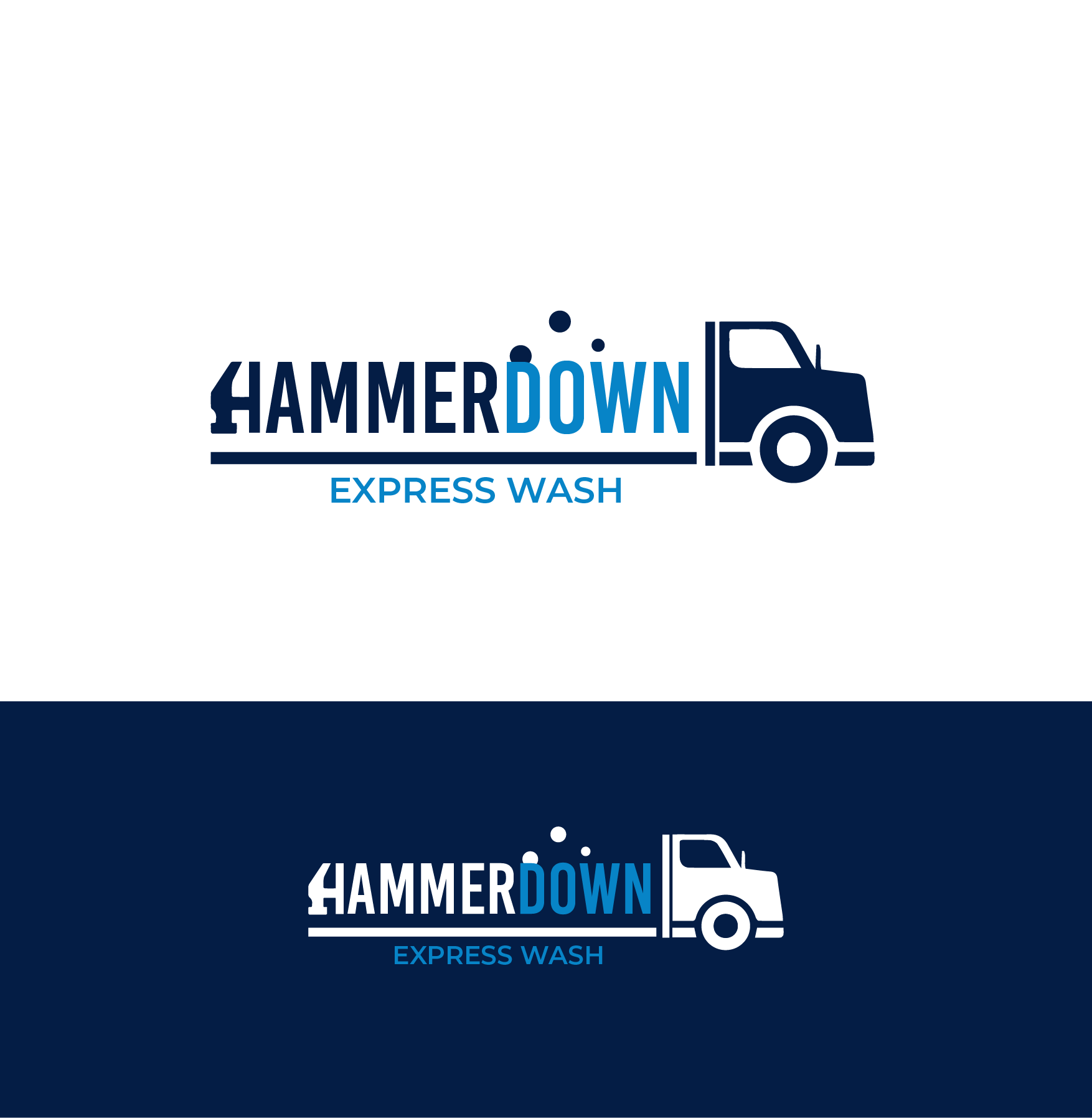 Logo Design by Cless for Hammerdown Express Wash  | Design #32993589