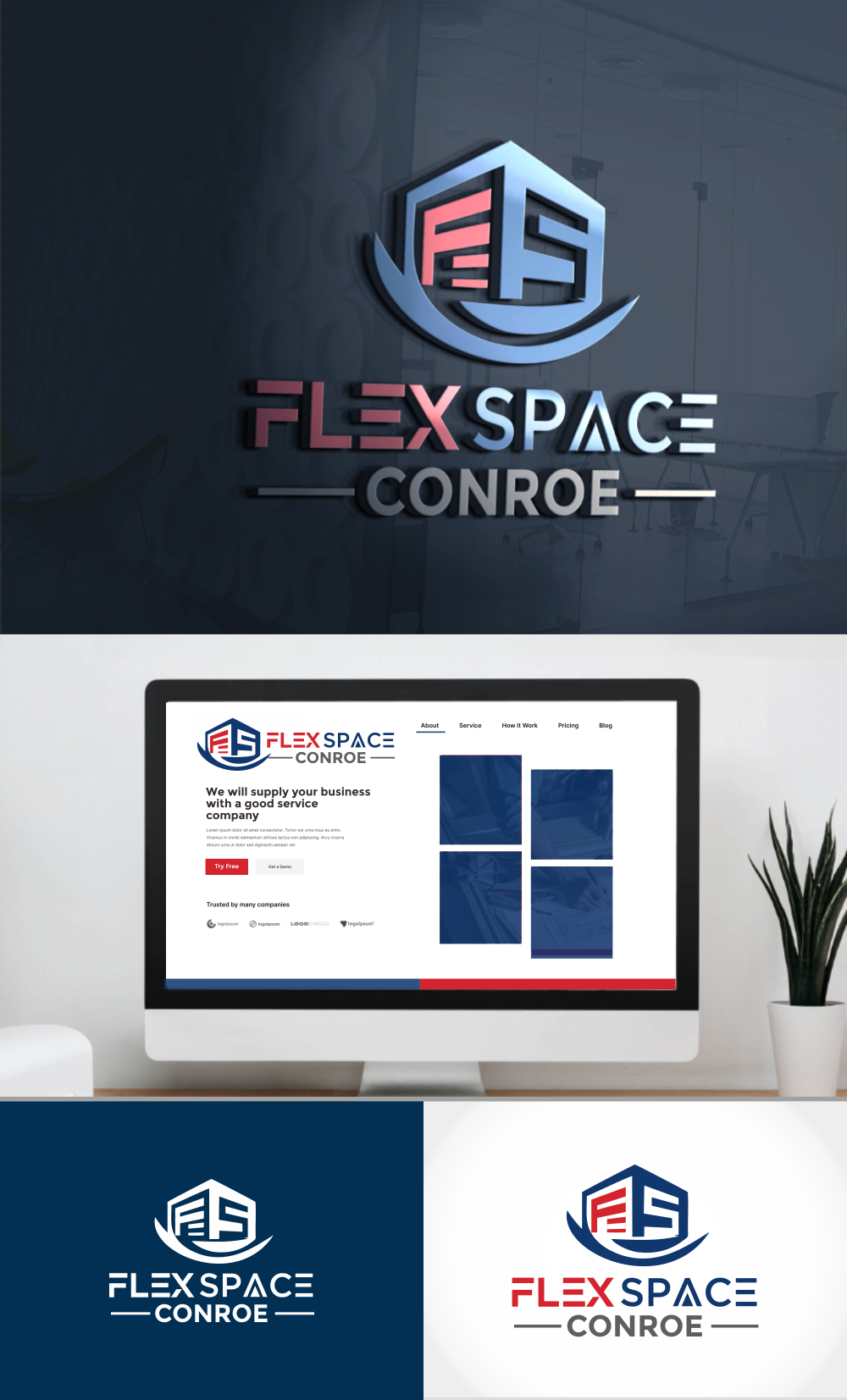 Diseño de Logo por ToatPribadi para Flex Space  | Diseño #33060232