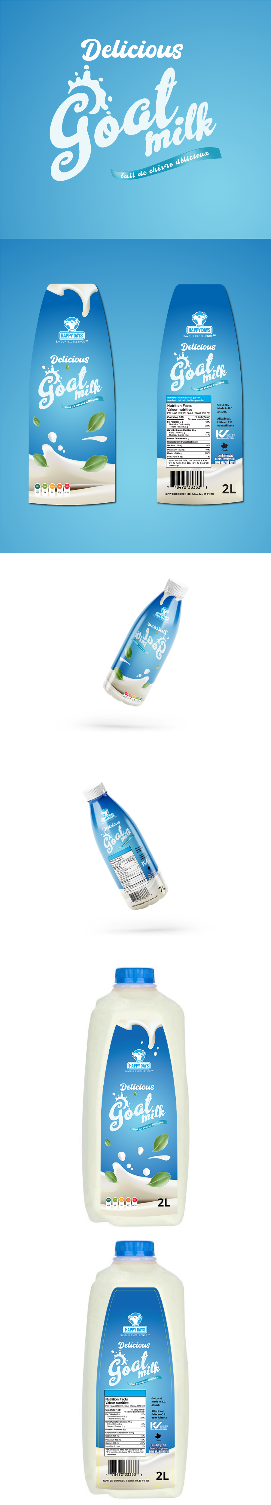 Label Design by Creative Studio X for Happy Days Dairies Ltd. | Design #32999357