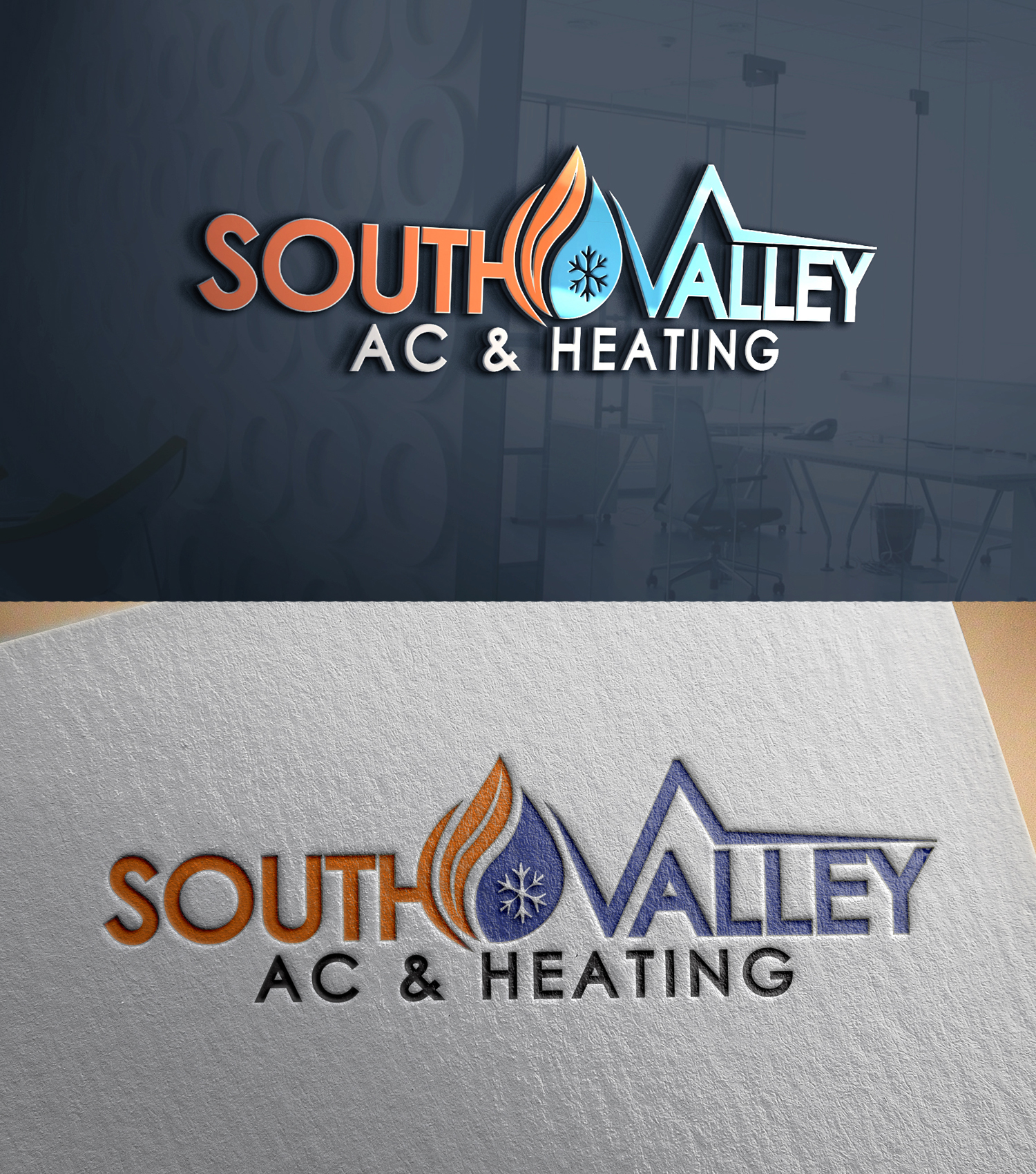 Logo Design by 24ksunny for South Valley AC & Heating  | Design #33032699