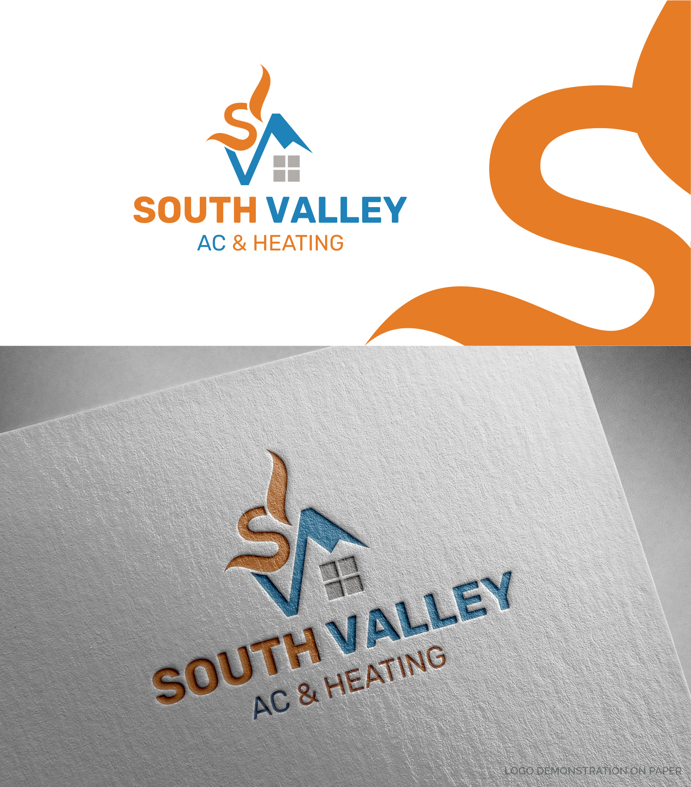 Logo-Design von ARA Branding für South Valley AC & Heating  | Design #33006294