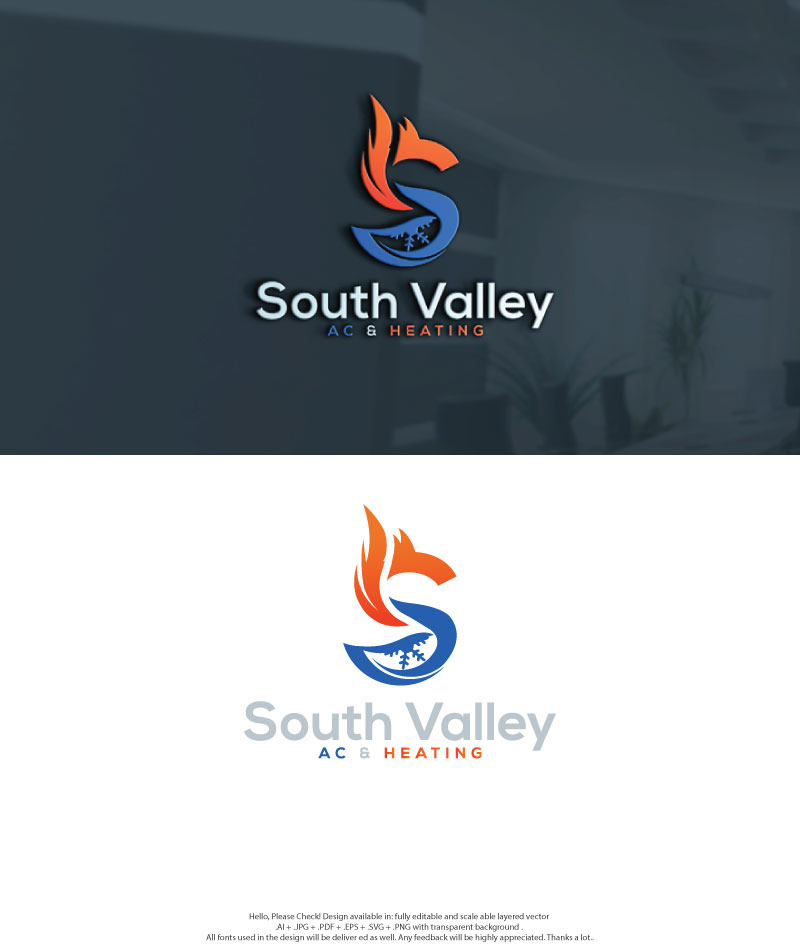 Diseño de Logo por skart para South Valley AC & Heating  | Diseño #33004773