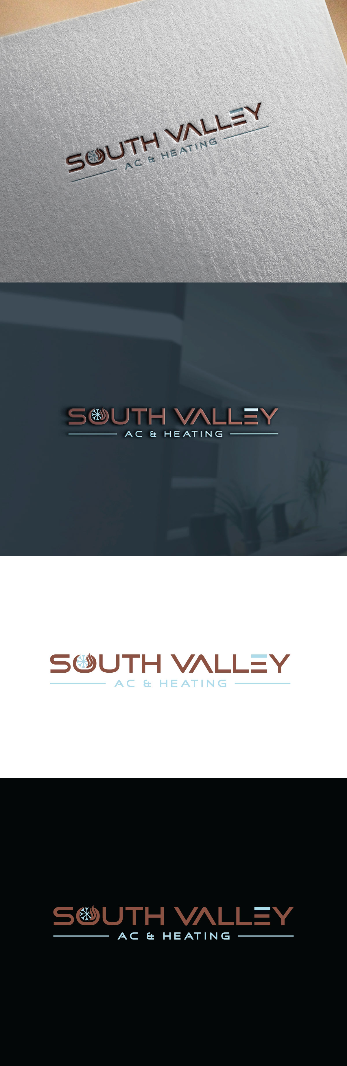 Logo Design by Markwood for South Valley AC & Heating  | Design #33003926