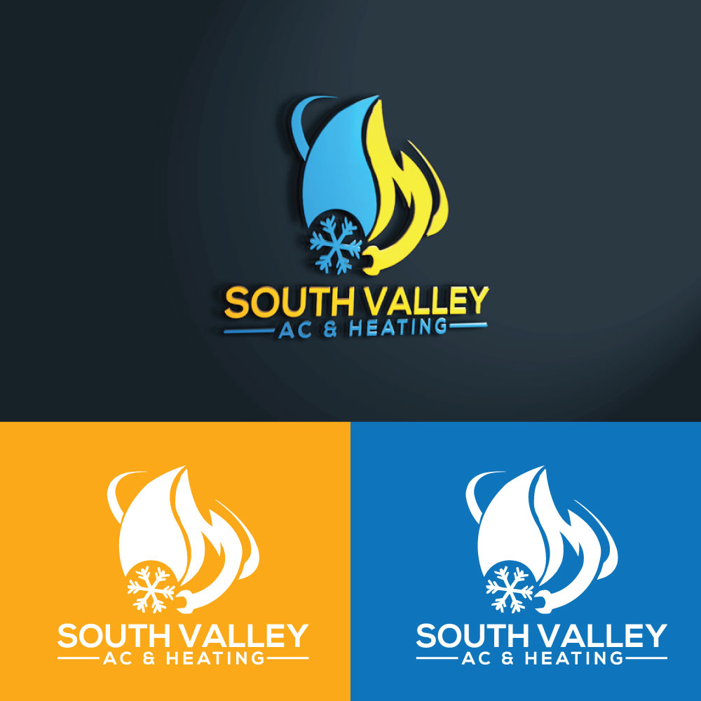 Logo Design by Ahmed Sami 1 for South Valley AC & Heating  | Design #33009670