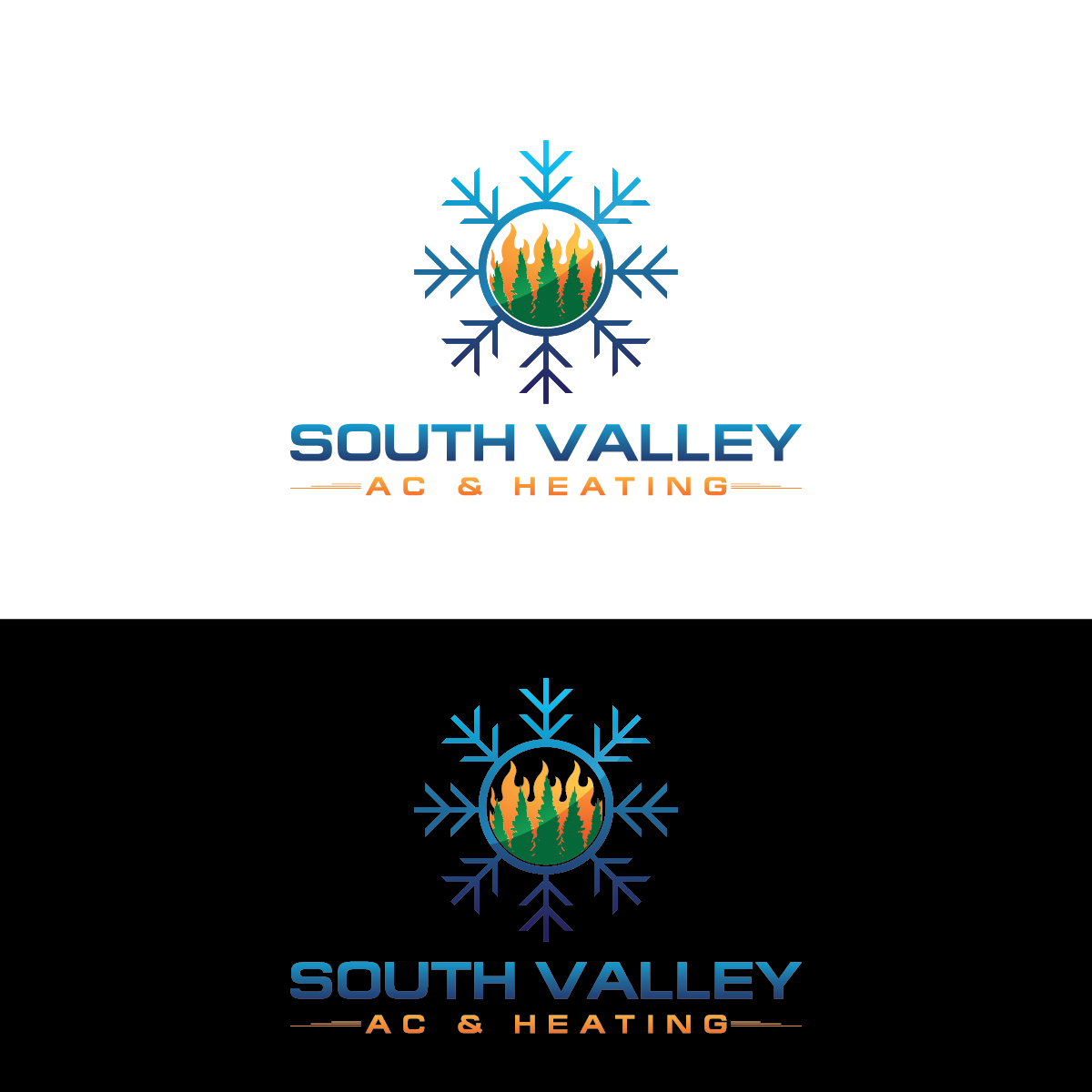 Logo Design by Deziners Zone for South Valley AC & Heating  | Design #33005617