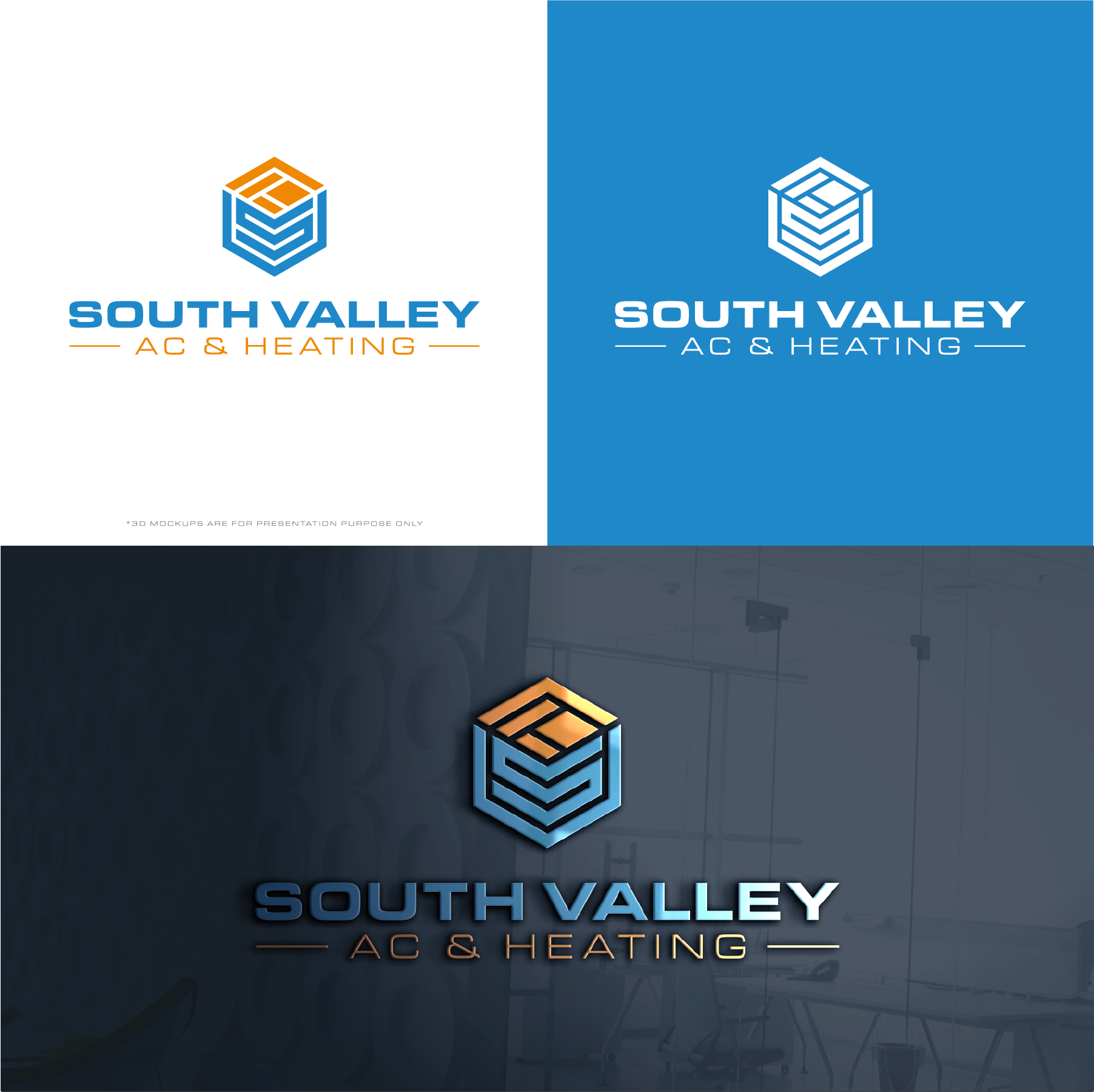 Logo Design by The Lion Studios for South Valley AC & Heating  | Design #33004987