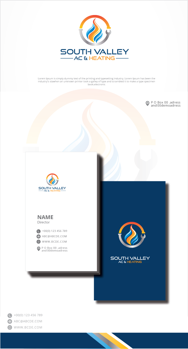 Diseño de Logo por zebronicgraphic para South Valley AC & Heating  | Diseño #33004835