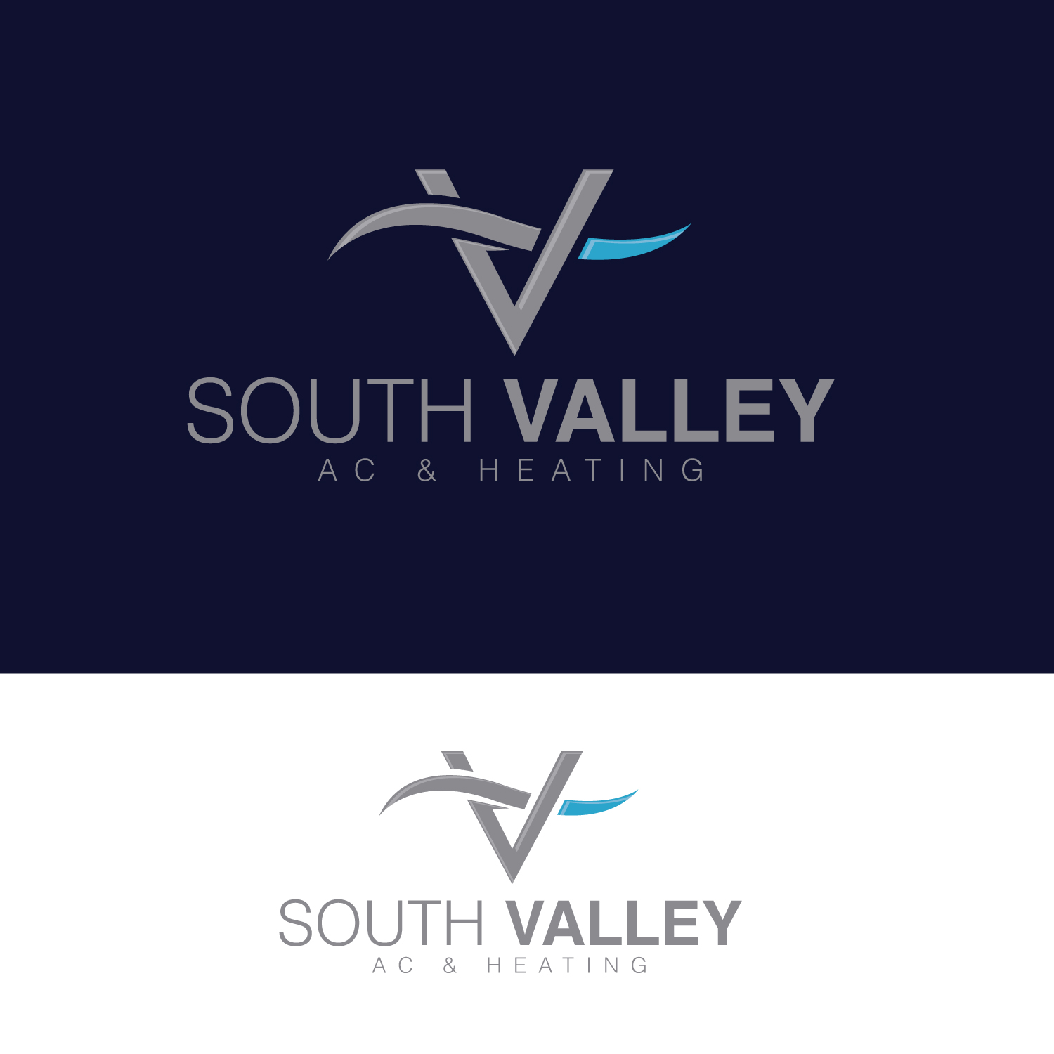 Logo Design by GODDREAMCREATION for South Valley AC & Heating  | Design #33027597