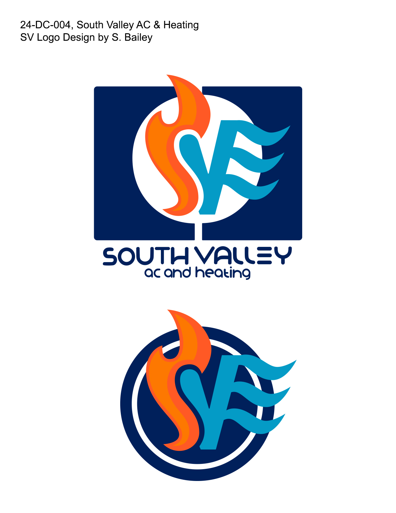Logo Design by SBailey for South Valley AC & Heating  | Design #33025219