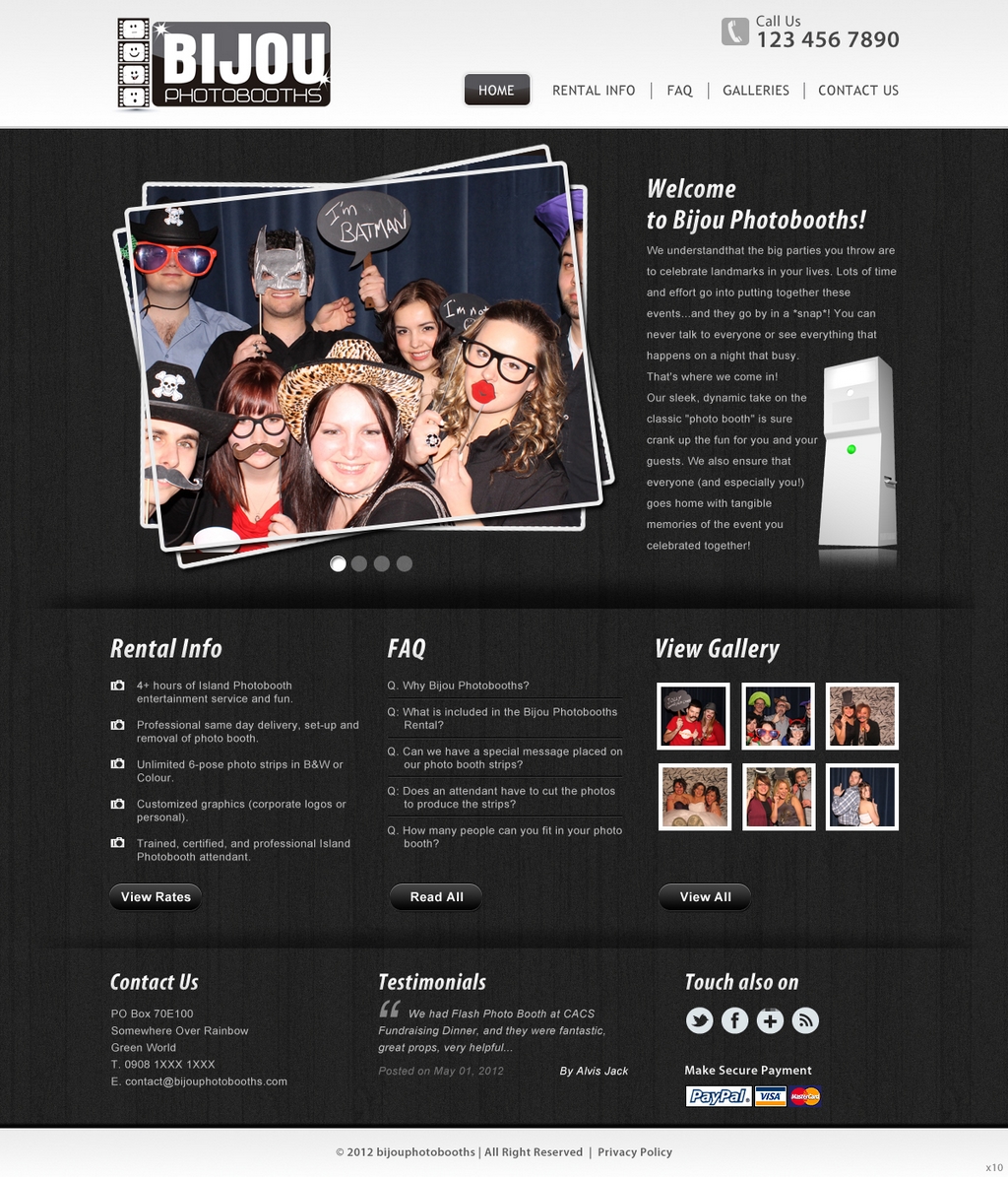 Web Design by pb for this project | Design #759757
