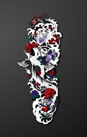 Tattoo Design by Zarina Tama for Marko's Bananaland | Design: #33078671