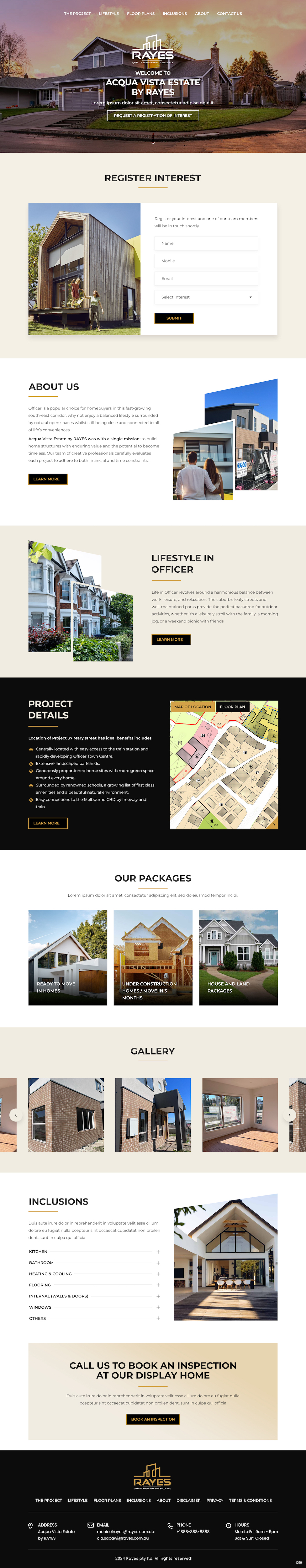 Web Design by pb for Rayes Pty Ltd | Design #33089198