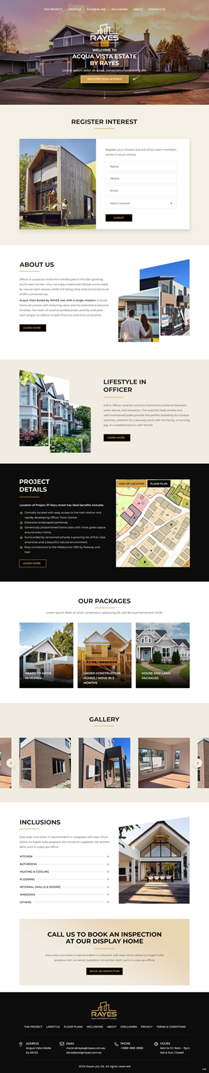 Web Design by pb for Rayes Pty Ltd | Design #33124258