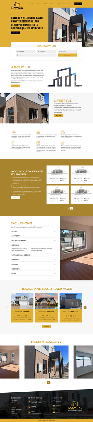 Web Design by Sbss for Rayes Pty Ltd | Design: #33037355