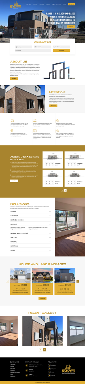 Web Design by Sbss for Rayes Pty Ltd | Design: #33037356