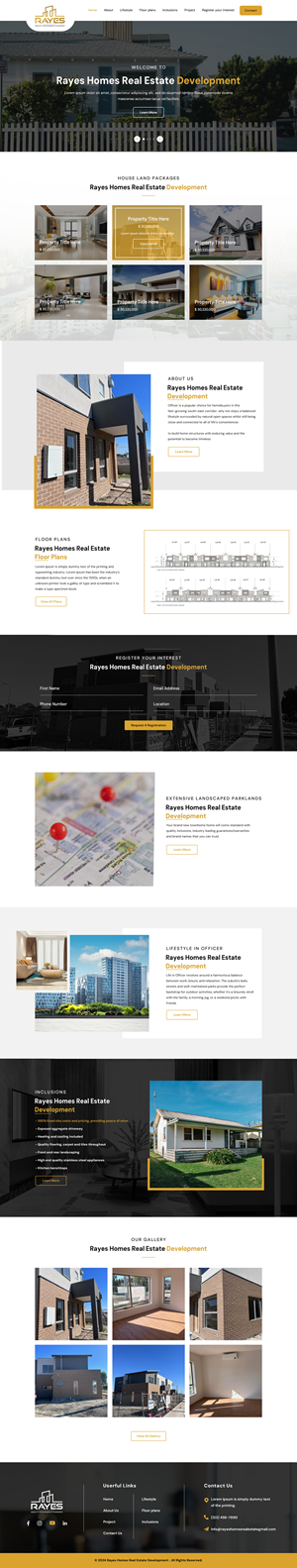 Web Design by Sbss for Rayes Pty Ltd | Design: #33044716