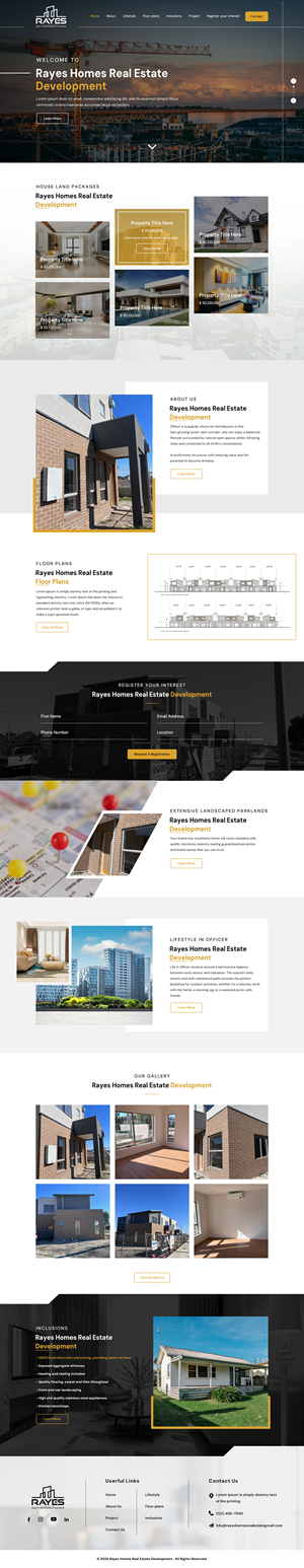 Web Design by Sbss for Rayes Pty Ltd | Design: #33044717