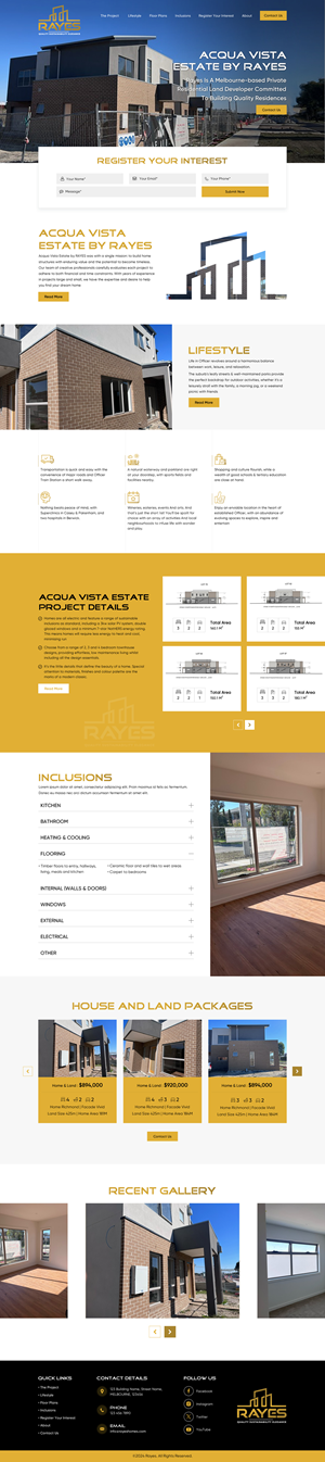 Web Design by Sbss for Rayes Pty Ltd | Design: #33044730