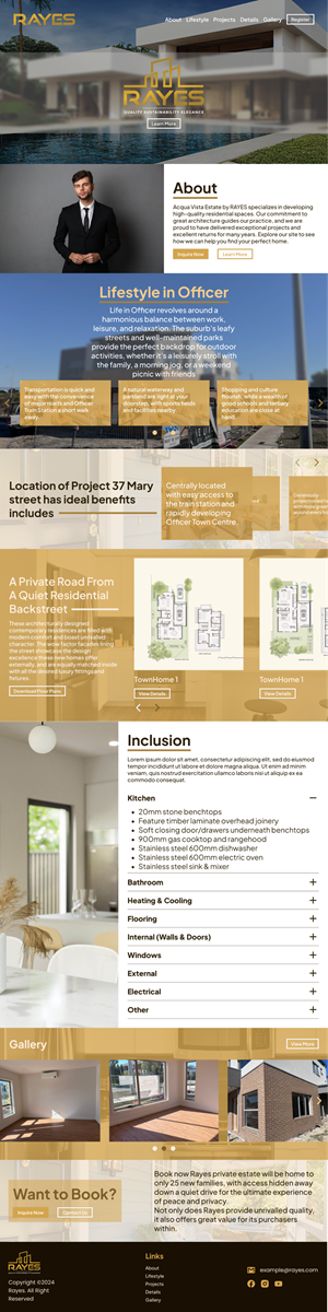 Web Design by Taufik H for Rayes Pty Ltd | Design: #33057266