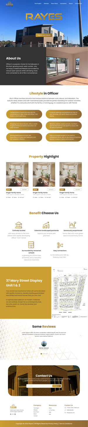 Web Design by Taufik H for Rayes Pty Ltd | Design: #33057298