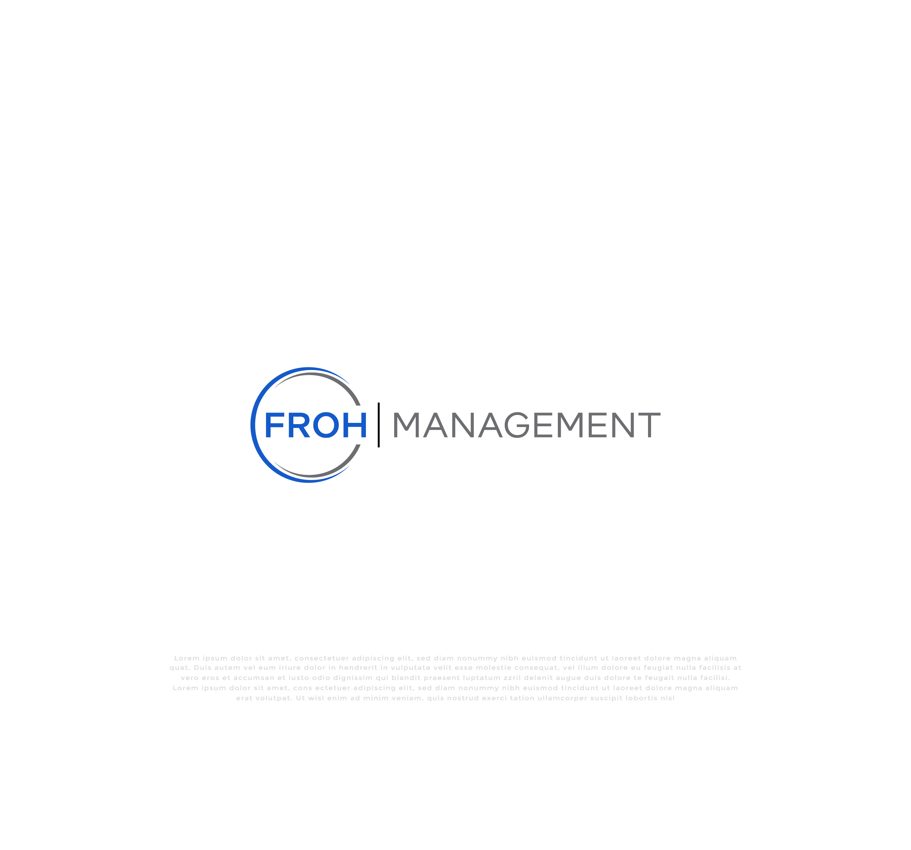 Logo Design by mehedi.h for frohmanagement | Design #33019454