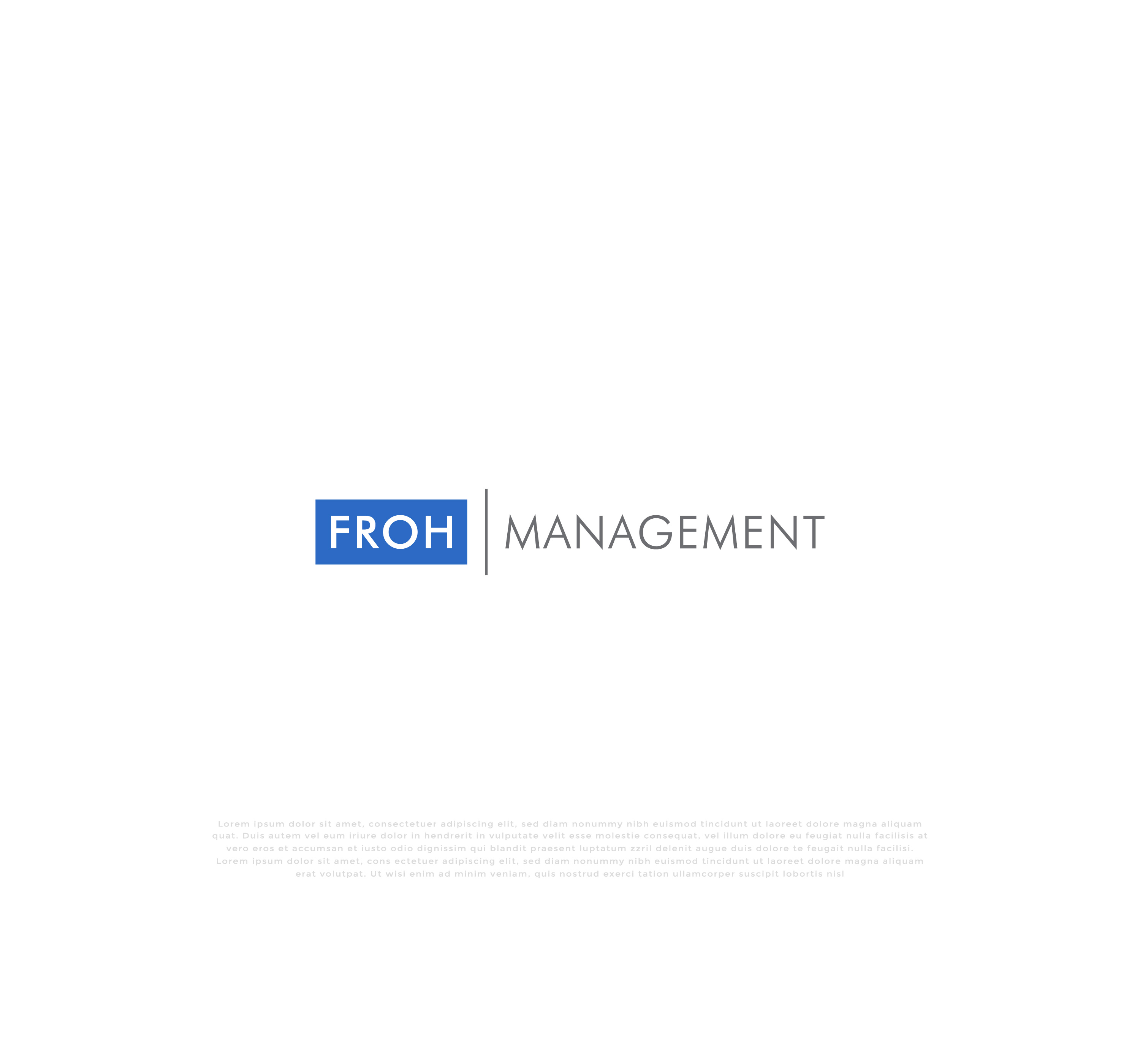 Logo Design by mehedi.h for frohmanagement | Design #33019501