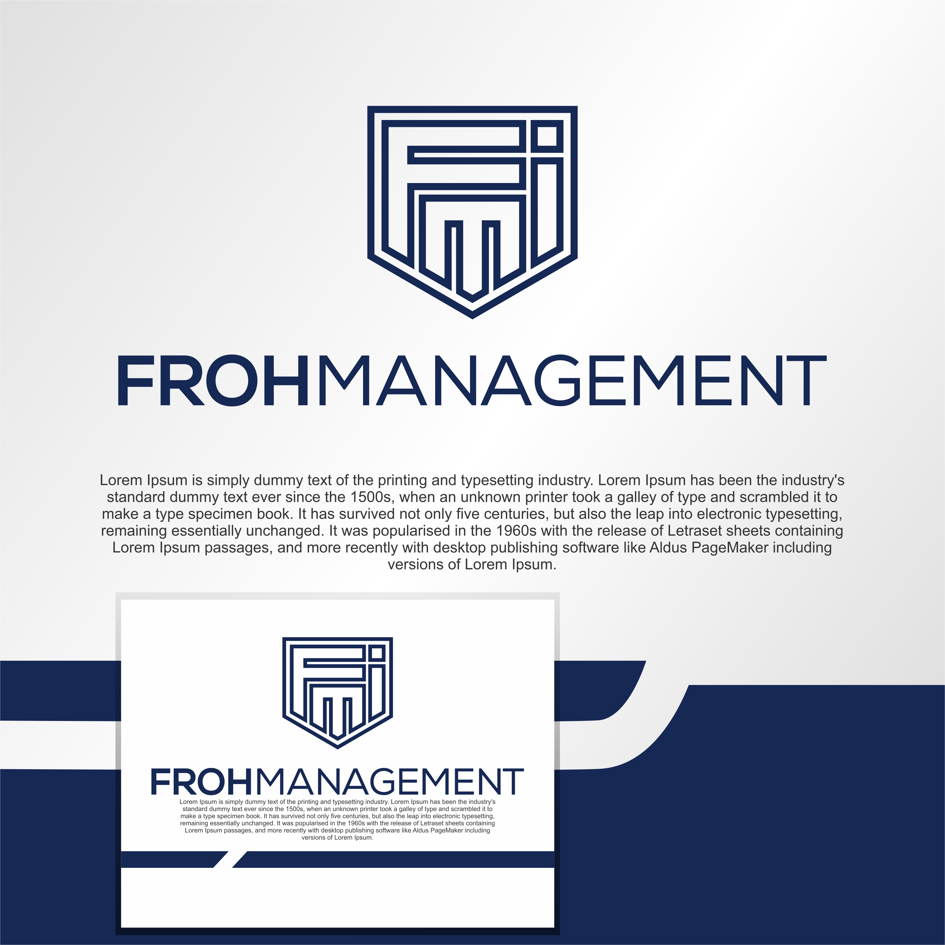 Logo Design by diego costa for frohmanagement | Design #33023088