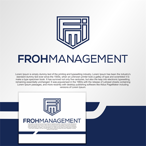 Logo Design by diego costa for frohmanagement | Design: #33023088