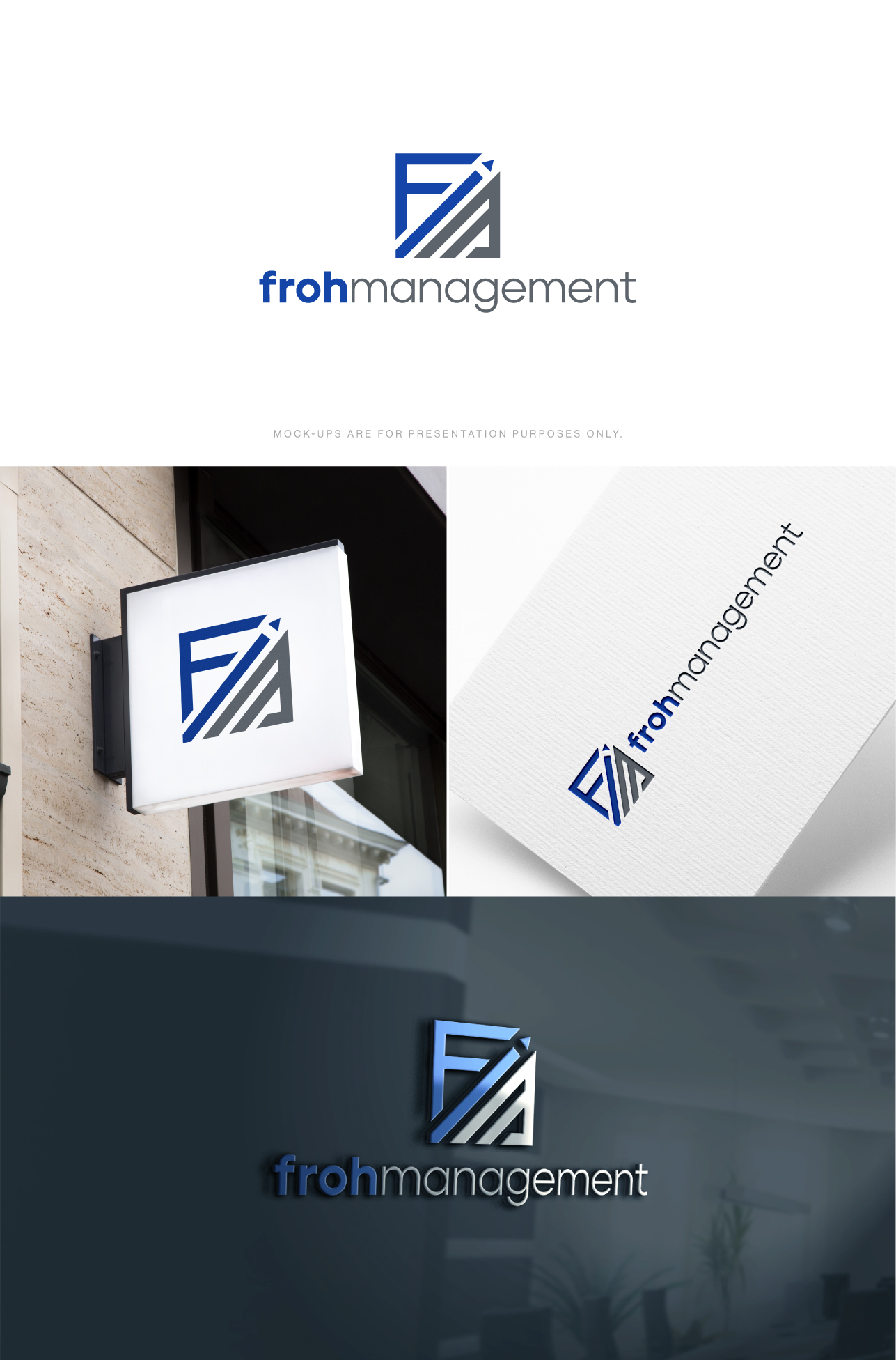 Logo Design by The Lion Studios for frohmanagement | Design #33020977