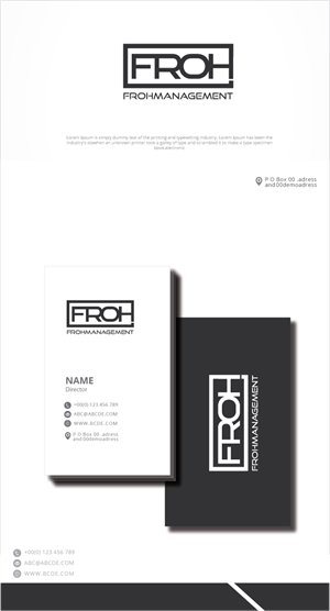 Logo Design by zebronicgraphic for frohmanagement | Design: #33030917