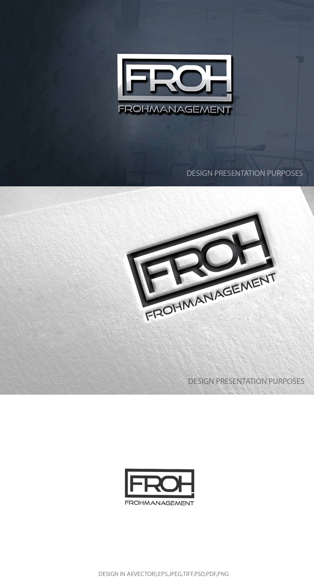 Logo Design by zebronicgraphic for frohmanagement | Design #33030918
