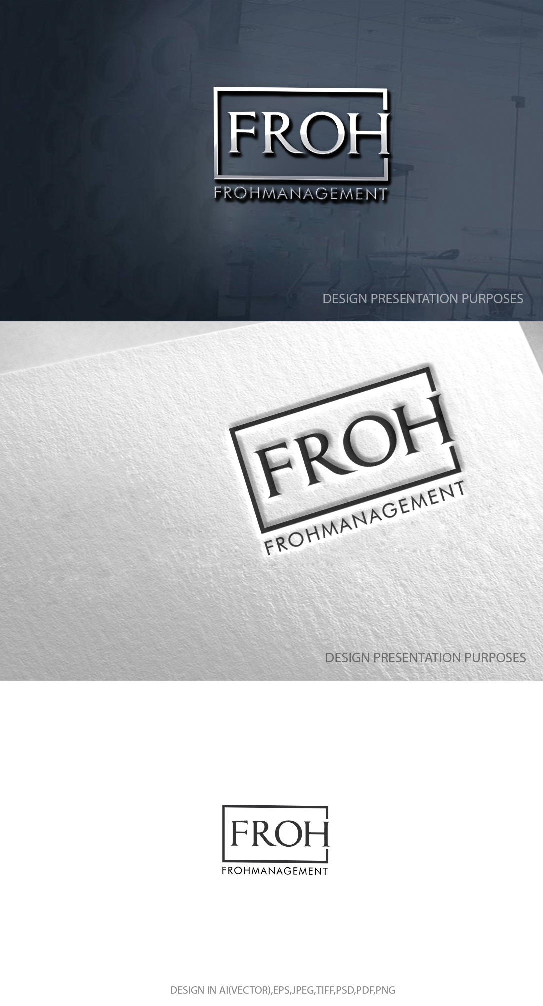 Logo Design by zebronicgraphic for frohmanagement | Design #33031016