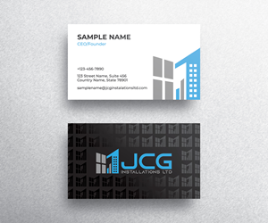 Business Card Design by Emmi for JCG Installations Ltd  | Design: #33020991