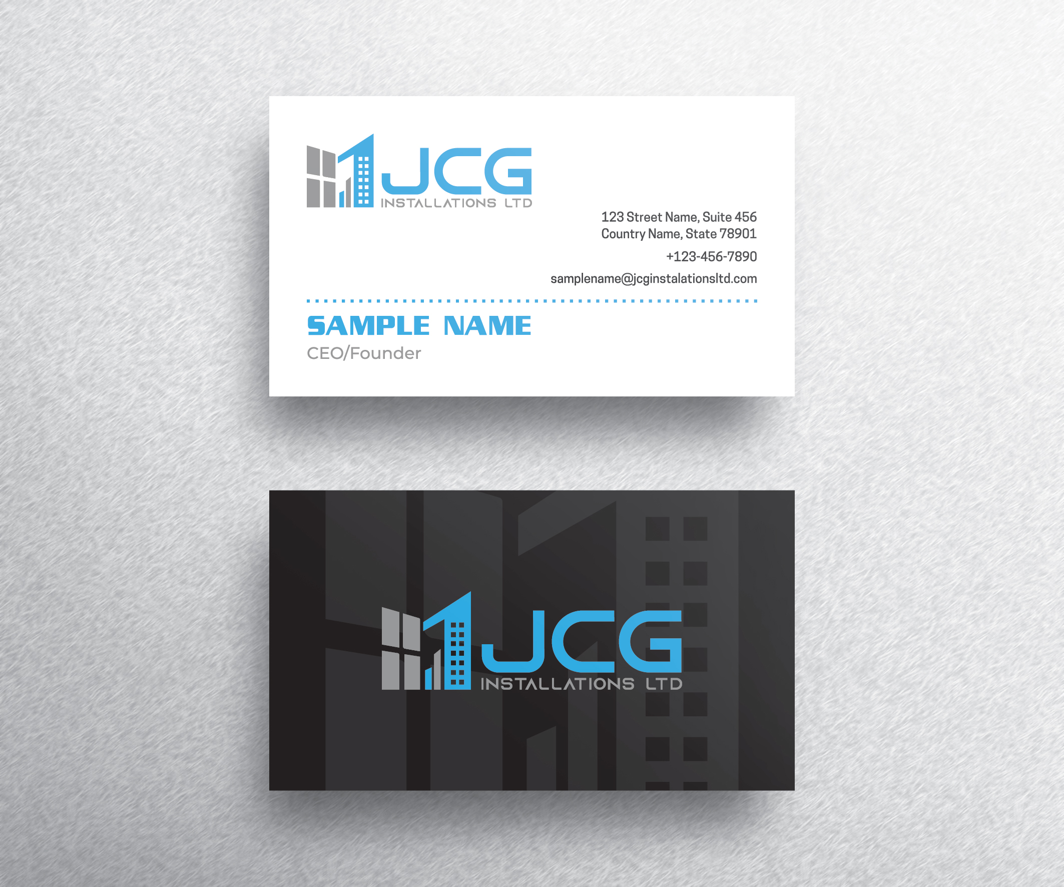 Design de Carte de Visite par Emmi pour JCG Installations Ltd  | Design #33020993
