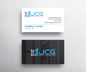 Business Card Design by Emmi for JCG Installations Ltd  | Design: #33020993
