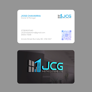 Business Card Design by Andrés Sebastián for JCG Installations Ltd  | Design: #33029707