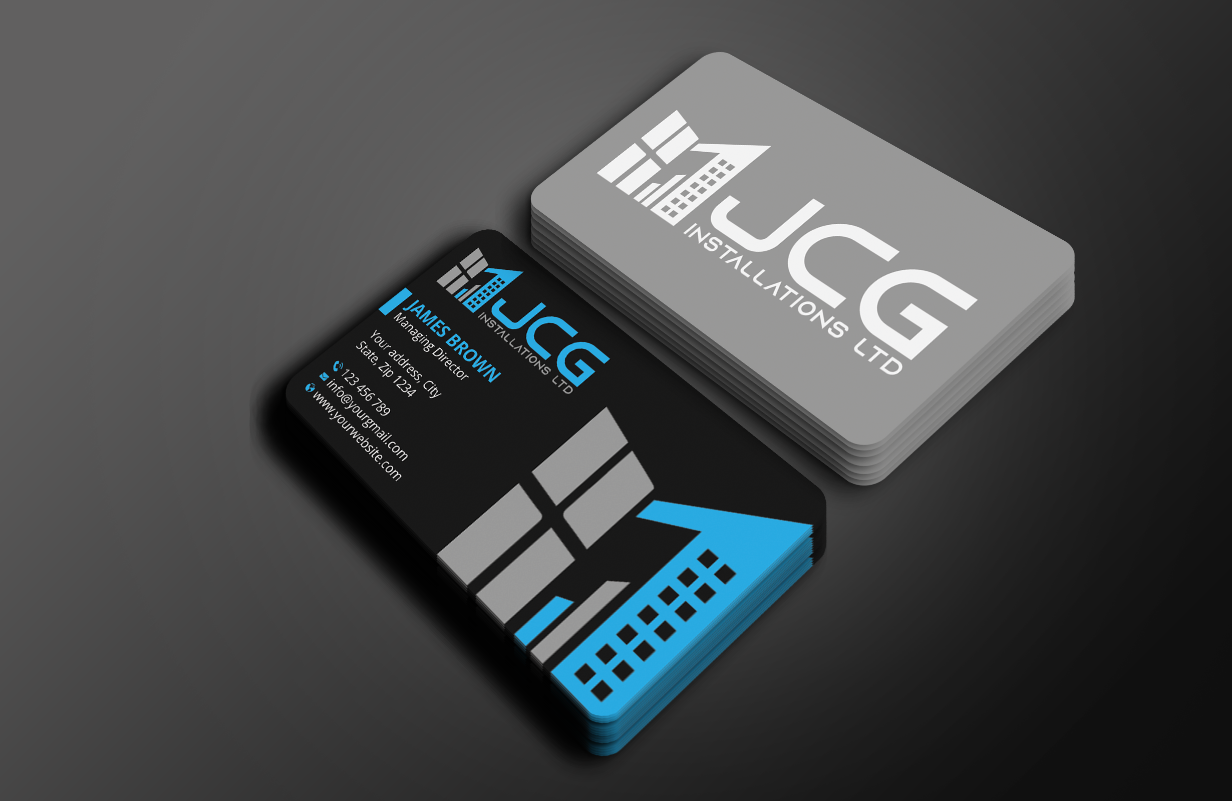 Business Card Design by Expert Bappy for JCG Installations Ltd  | Design #33018779