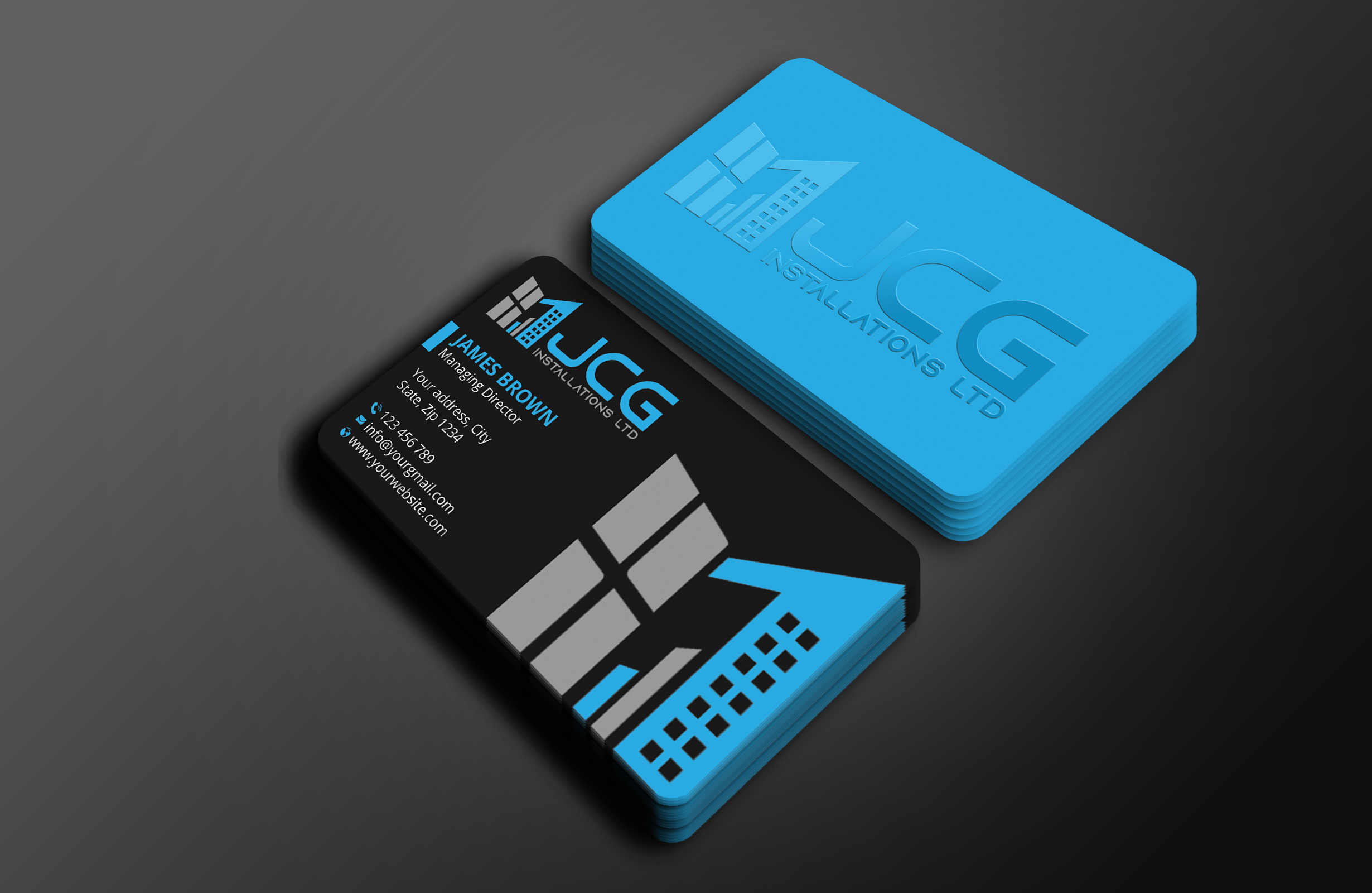 Business Card Design by Expert Bappy for JCG Installations Ltd  | Design #33018784